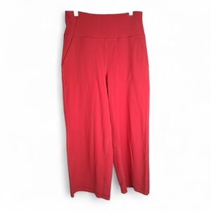 Lululemon Athletica Align Wide Leg Super-High-Rise Cropped *23" red
